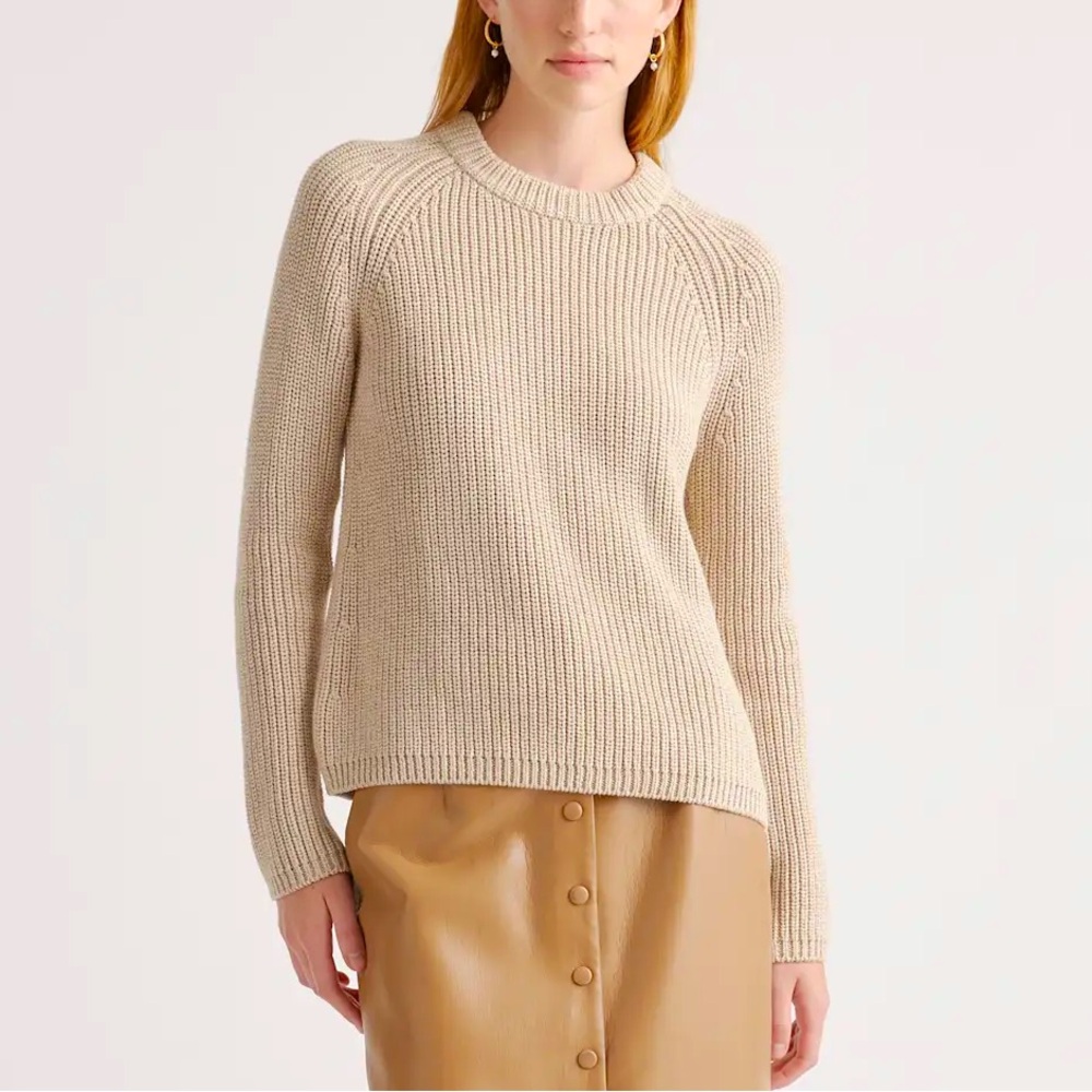 LAST DAY 2/9 | NWOT 100% Organic Cotton Fisherman Crew Sweater